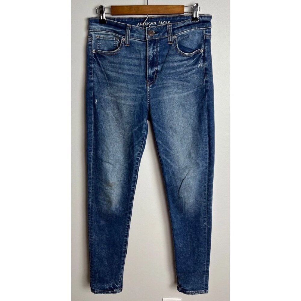 American Eagle Hi-Rise Jegging Size 10 Regular Blue Denim Women’s